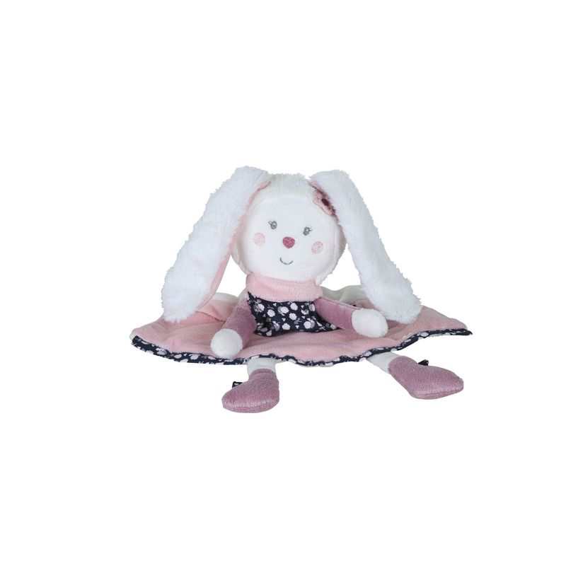 Doudou mouchoir Lapin Miss fleur de lune
