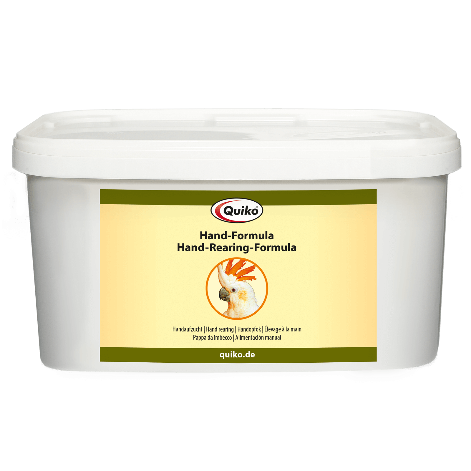 Quiko Hauptfutter Quiko Hand-Formula 3 Kg: Handaufzucht für Papageien und Sittiche - Handfütterung von Jungvögeln