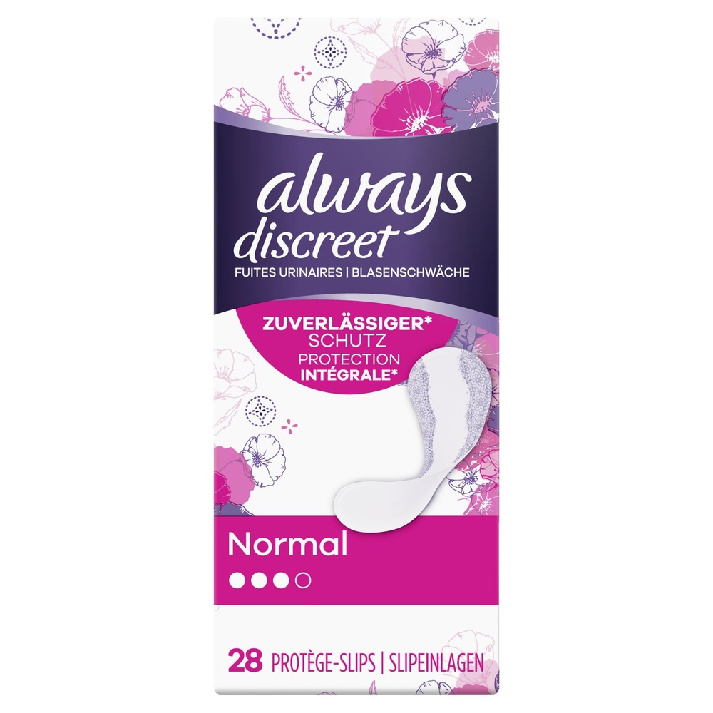 always Always Discreet Protège-Slip Fuite Urinaire Protège-Slips Pour Fuites Urinaires