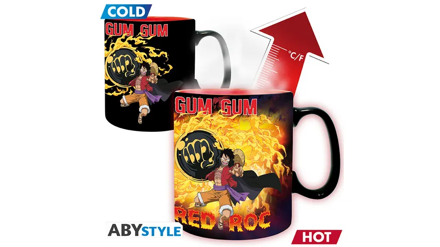 ONE PIECE - Thermo Tasse - 460 ml -Luffy vs Kaido