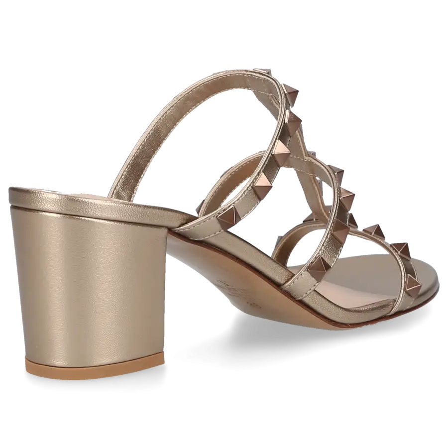 Valentino Garavani - Sandalen ROCKSTUD Kalbsleder - bronze