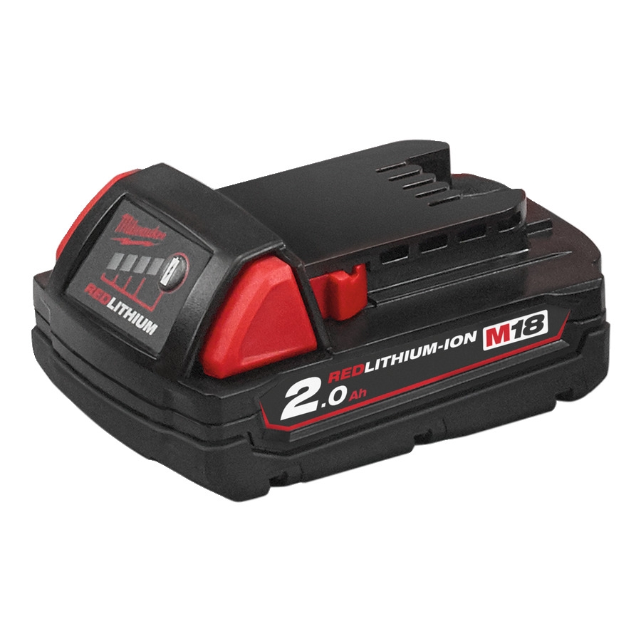 Milwaukee Accessories 4932430062 M18 B2 Battery 18V 2.0Ah Redli-ion