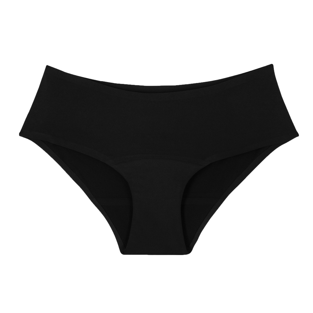 smoon lingerie Shorty menstruel sans couture Flux moyen - NOIR