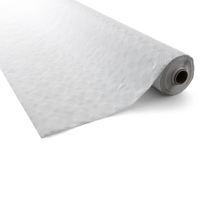 Quick Papirduk 50 m, hvit damask