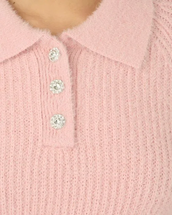 Pull en maille poilue