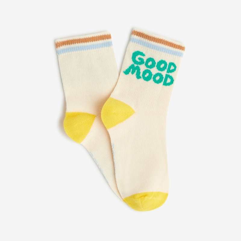 Chaussettes bébé garçon écru à message beige Catimini