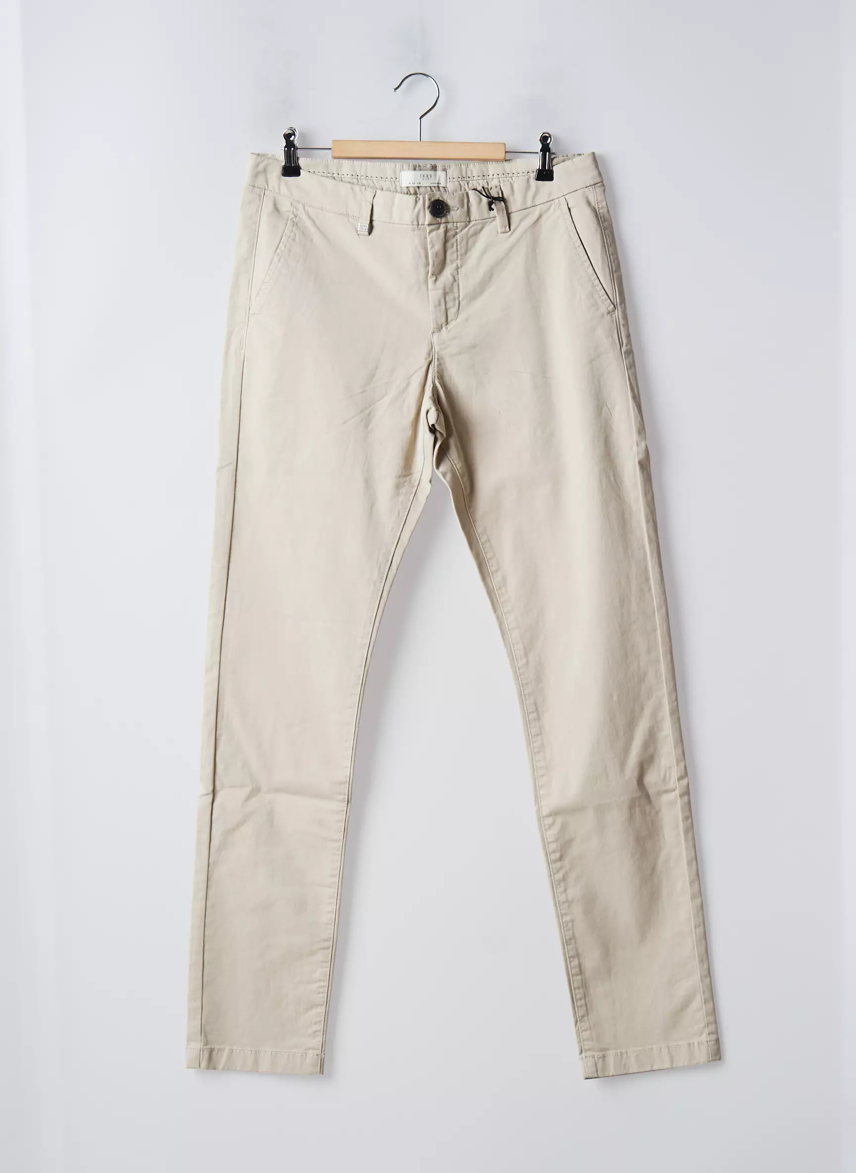 Ikks Pantalons Chino Femme couleur beige