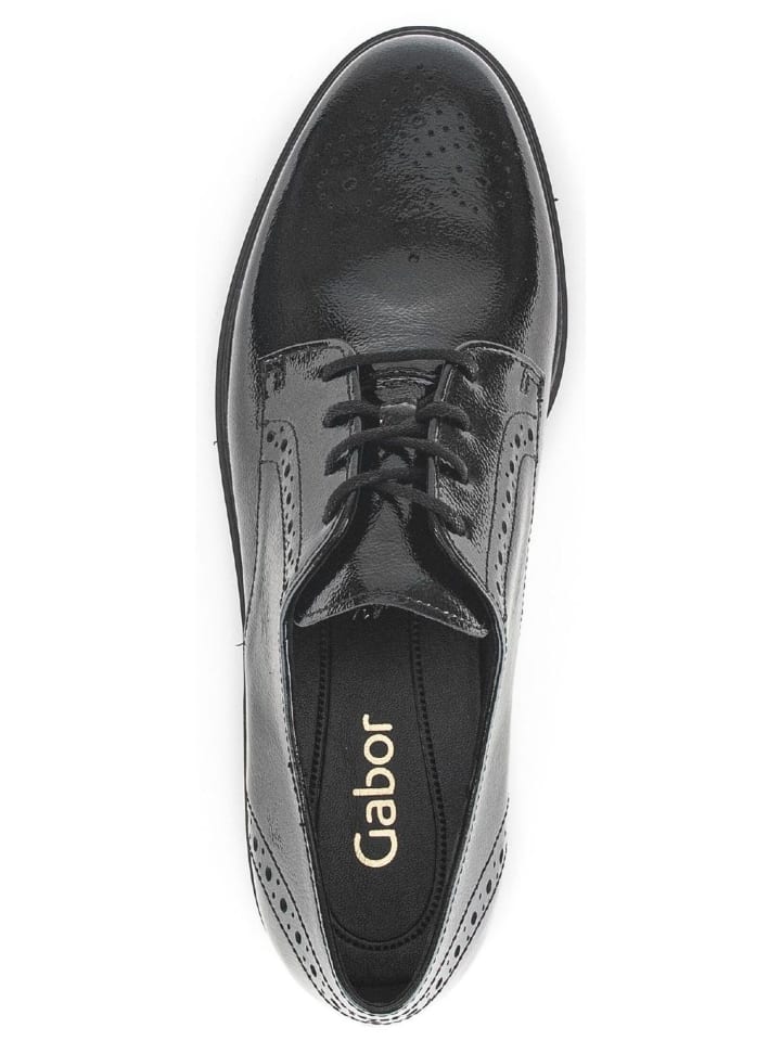 Gabor Halbschuhe in Schwarz Lack günstig kaufen