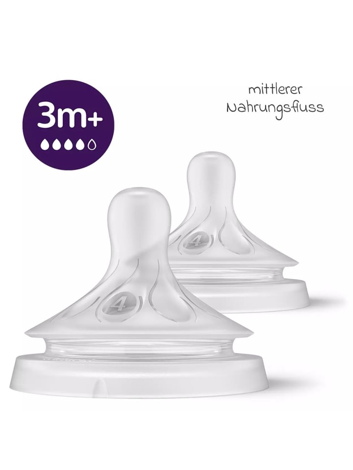 Philips Avent PP-Flasche 2er Pack Natural Response 330ml   Silikon-Sauger in weiss günstig kaufen onesize