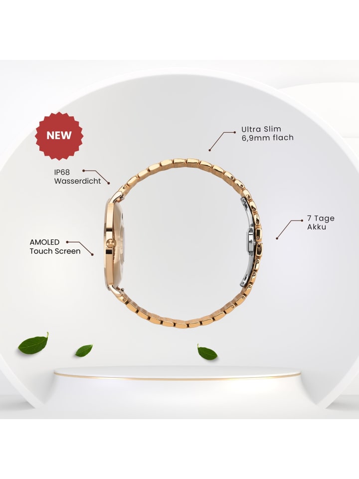 XCOAST Smartwatch  SIONA 2 Elegance Gold günstig kaufen onesize
