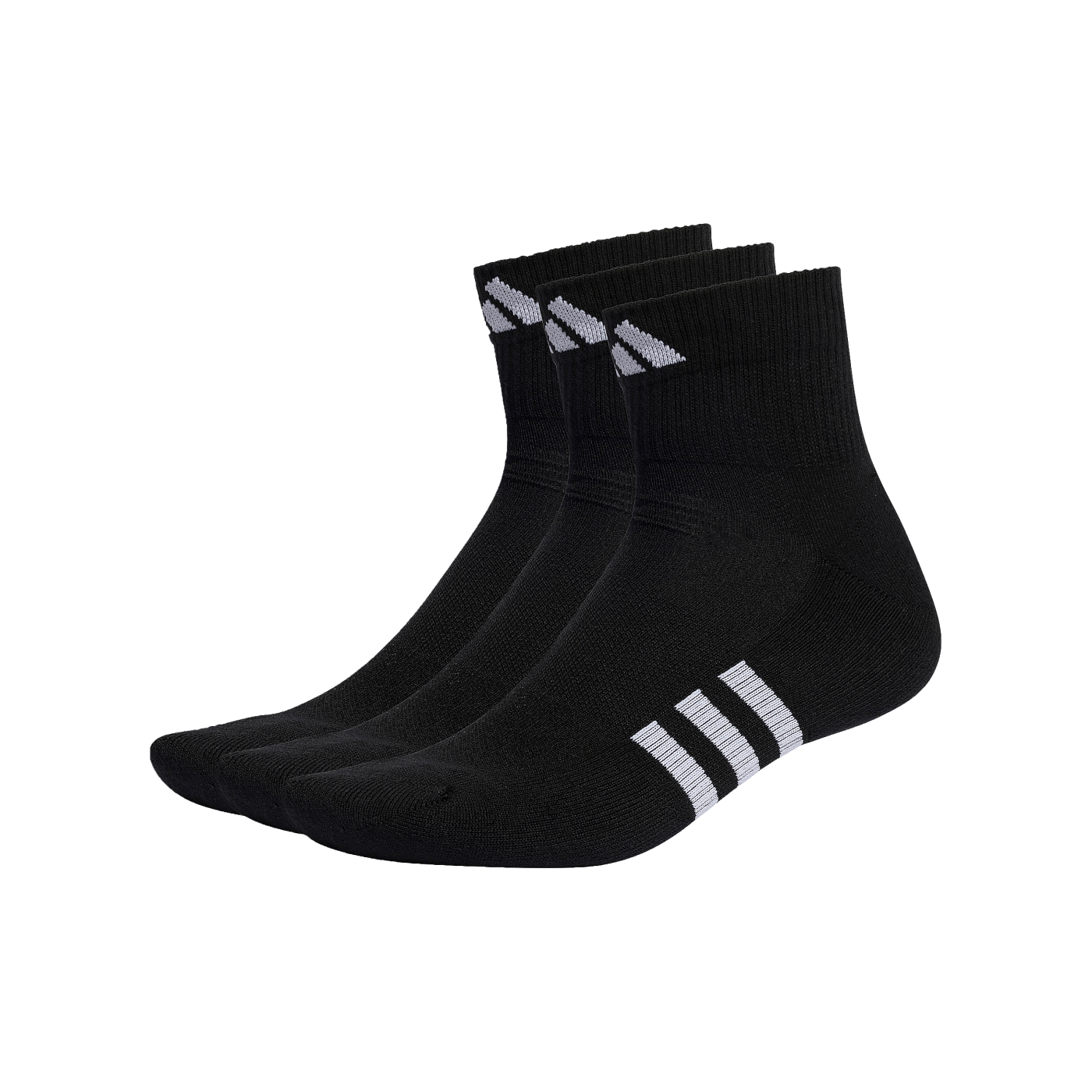 adidas PRF Cush Mid 3er Pack Socken Schwarz