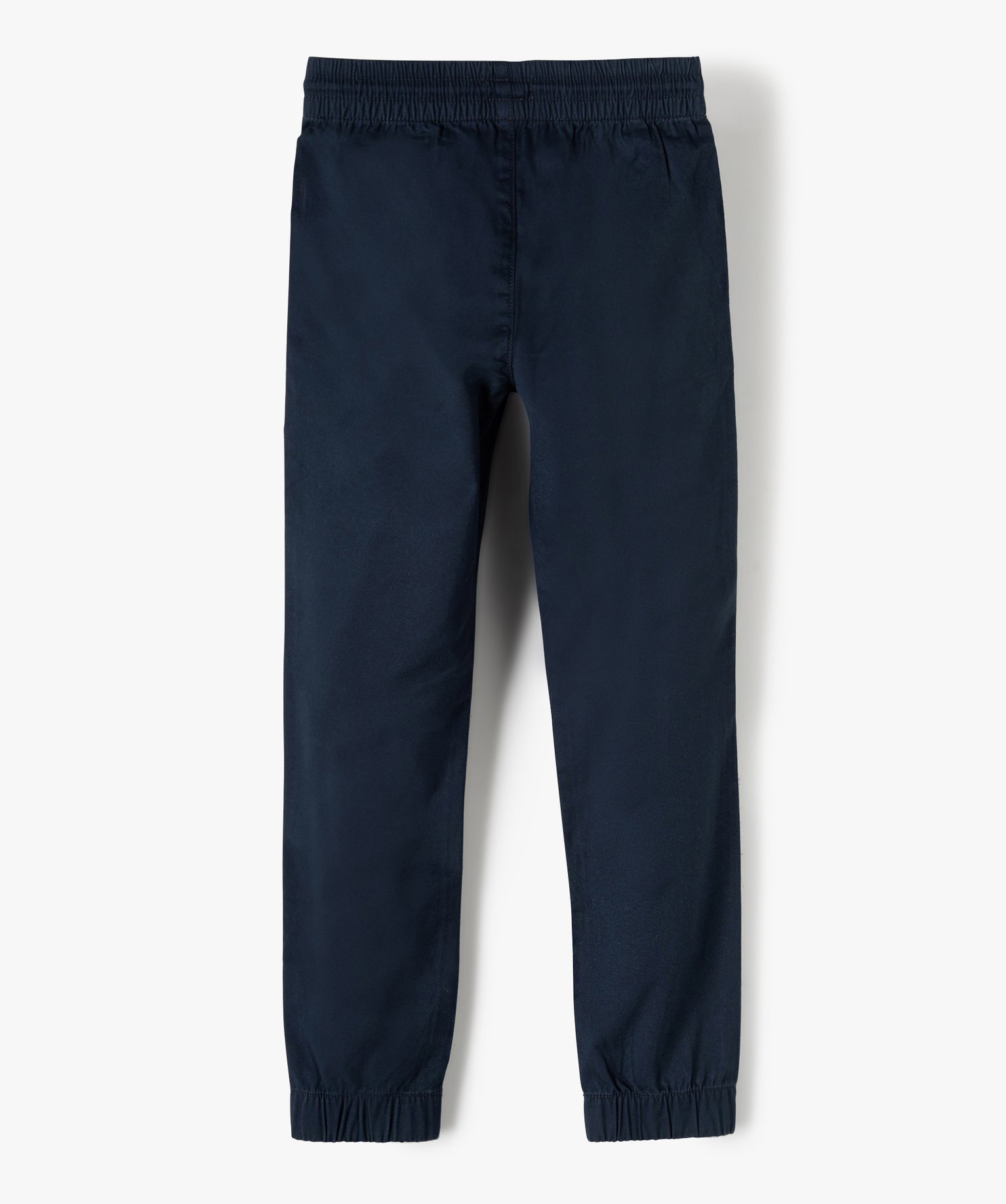 Pantalon Garçon avec taille et chevilles élastiquées marine | GEMO