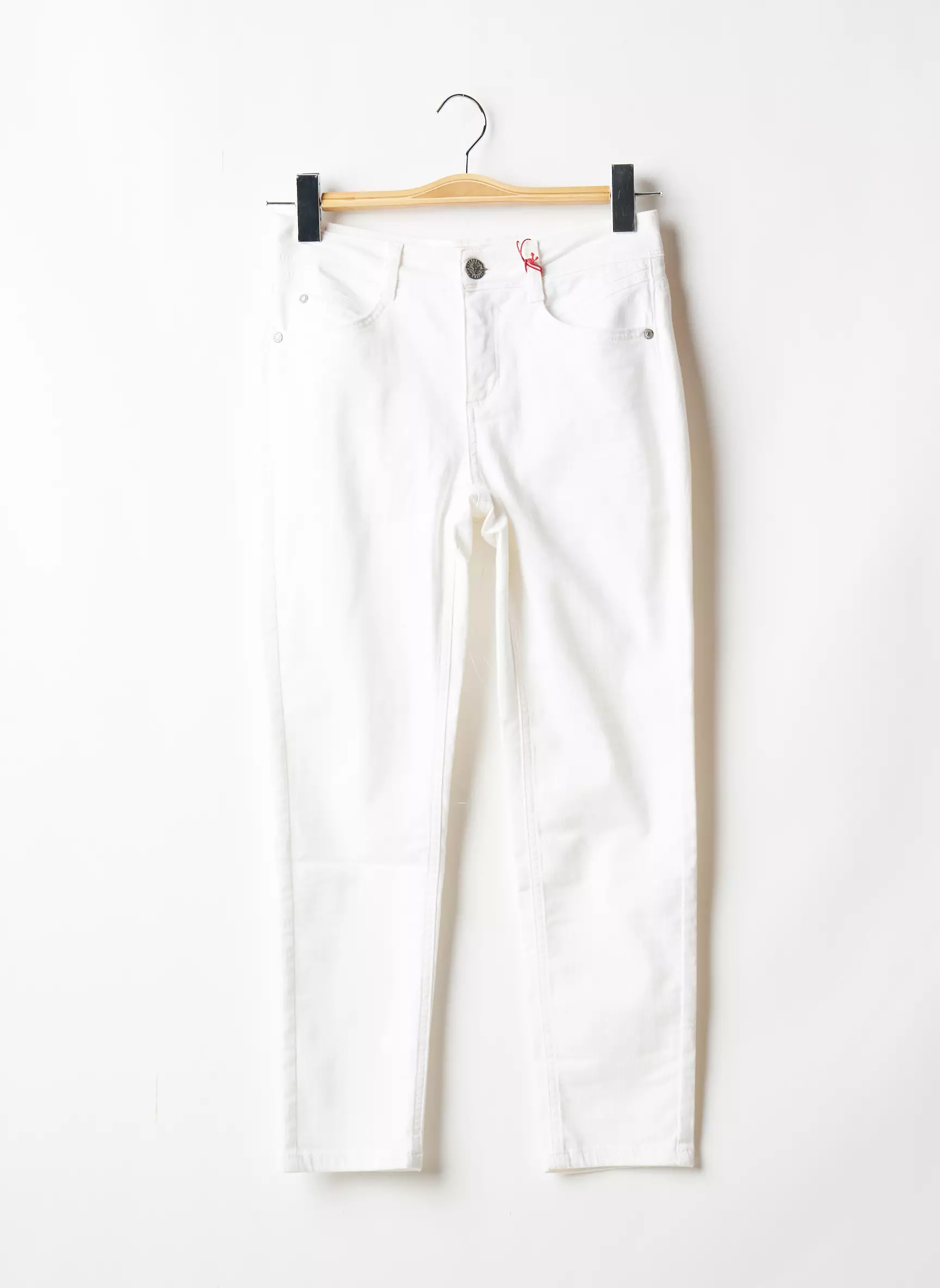 Street One Jeans Coupe Slim Femme couleur blanc