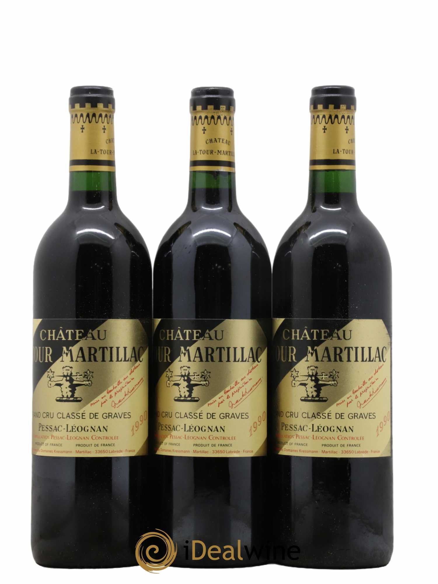 Château Latour-Martillac Cru Classé de Graves  1990 - Lot de 12 Bouteilles