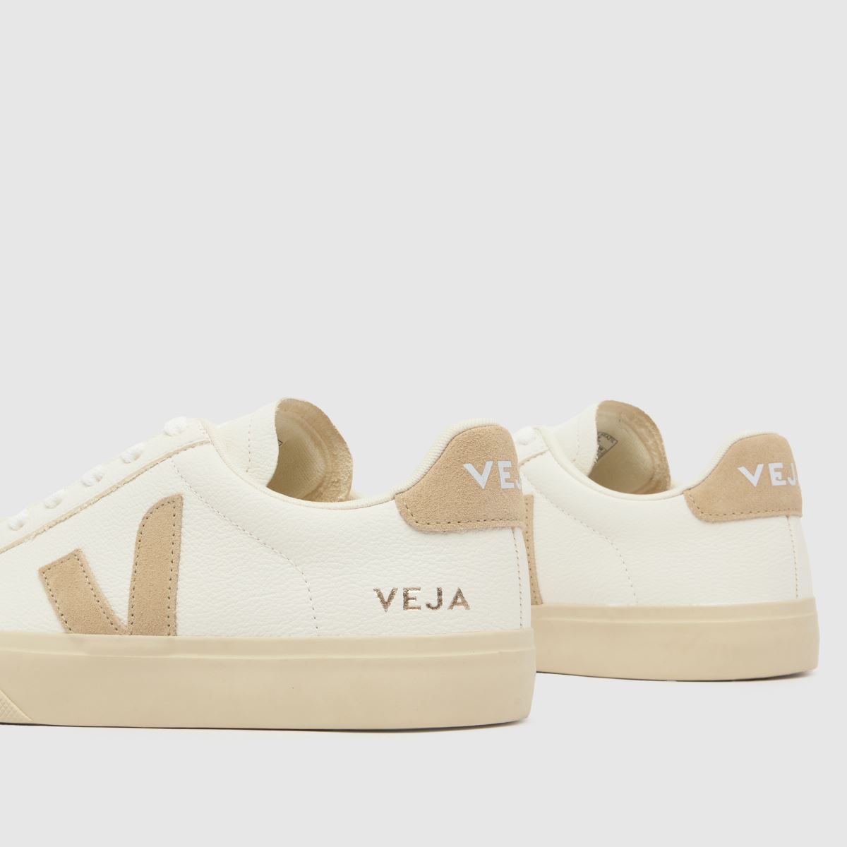 VEJA campo sneakers i vitt & beige