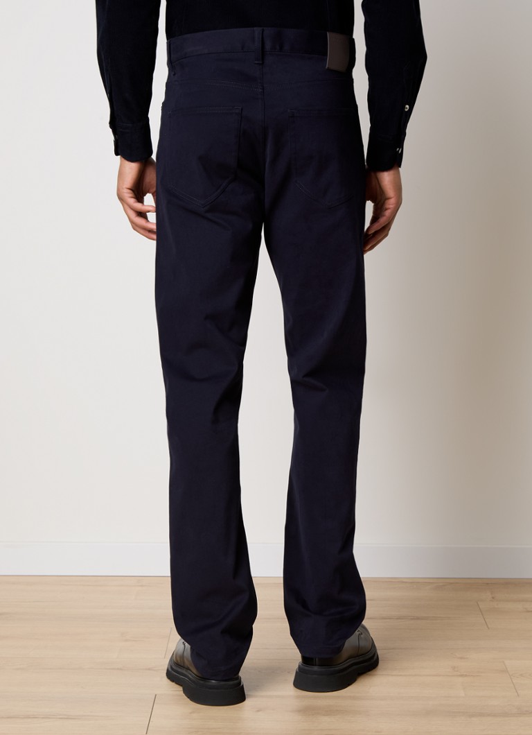 Pantaloni chino Moncler Slim Fit cu buzunare laterale