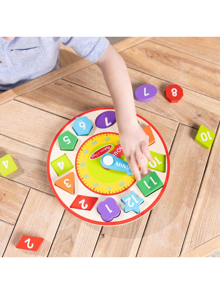 Melissa & Doug Holzuhr mit Formen zum Sortieren 13 Teile günstig kaufen onesize