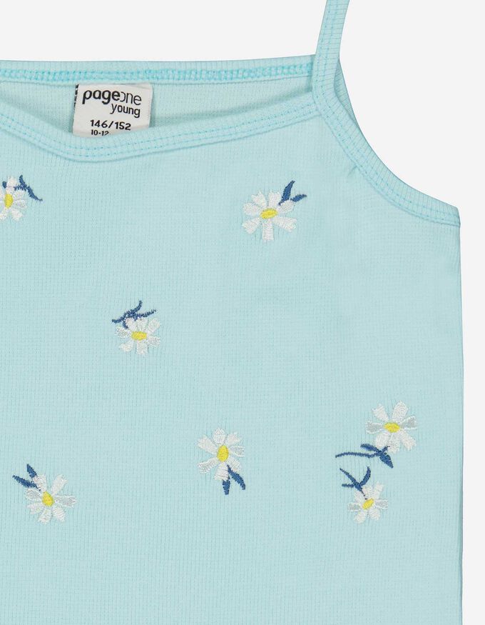 Mädchen Cropped Top - Stickereien