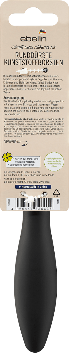 Rundbürste mit Kunststoffborsten, 1 St
