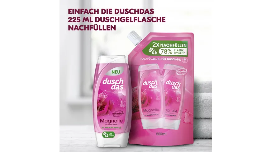 Duschdas Duschgel Magnolie Nachfüllbeutel 500 ml 500 ml