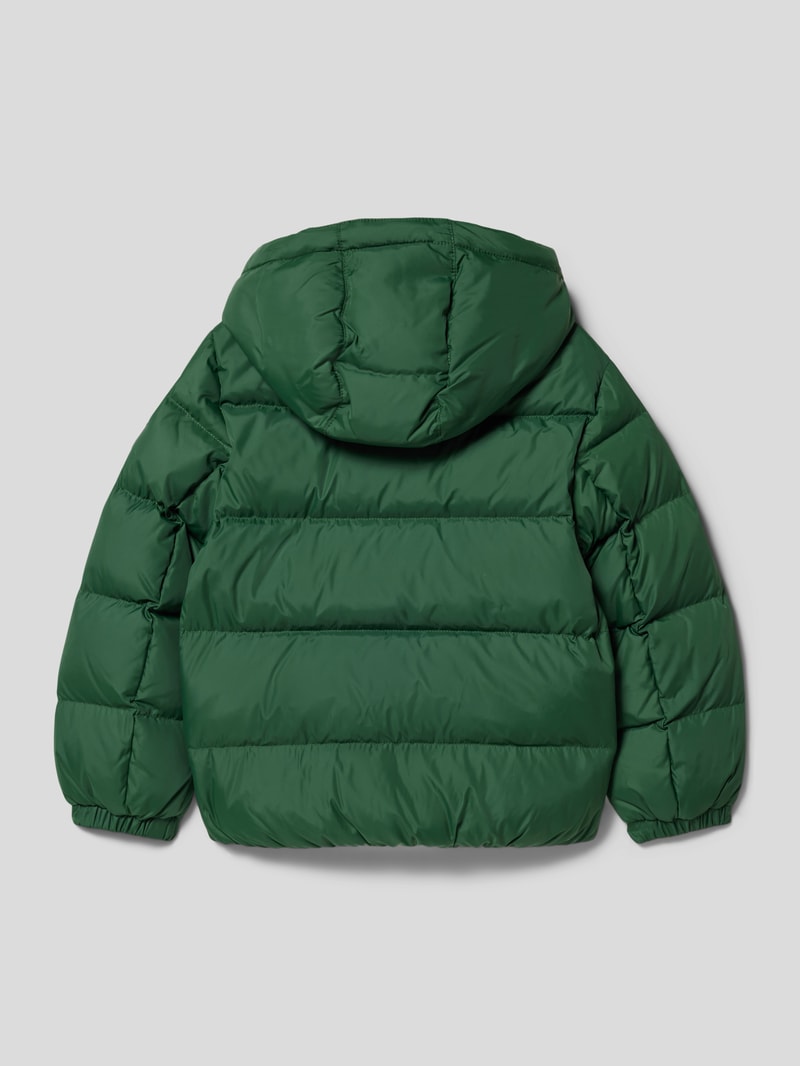Steppjacke mit Label-Details Modell 'ESSENTIAL' in grün