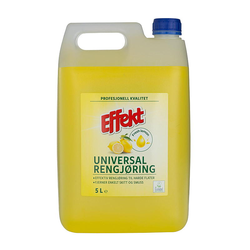 Effekt Rengjøring 5 l Universal,  sitron, Effekt