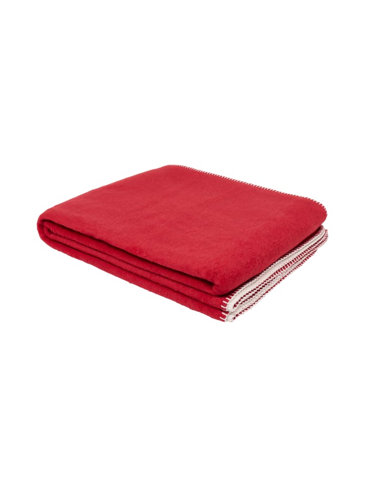 Sansibar Wohndecke Doubleface in Rot günstig kaufen 150x200 cm