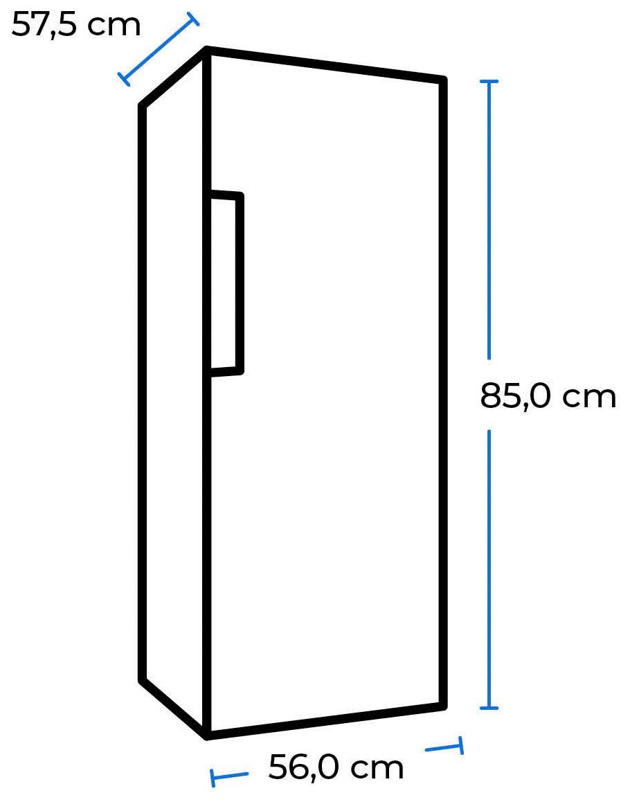 exquisit Kühlschrank KS16-4-H-010E weiss, 85 cm hoch, 56 cm breit