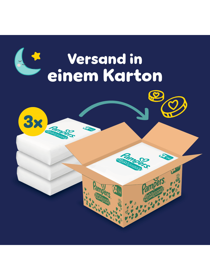 Pampers Pampers Night Pants Größe 6, 138 Windeln, 13kg  günstig kaufen 6