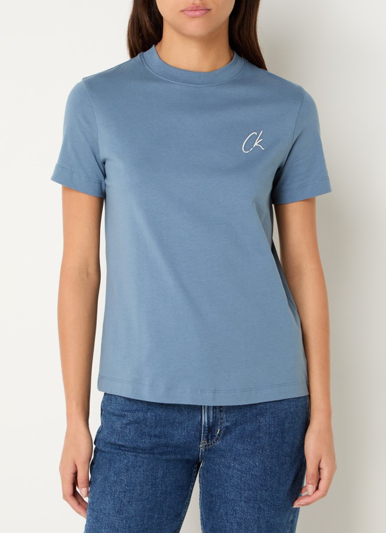 T-shirt Calvin Klein con logo ricamato