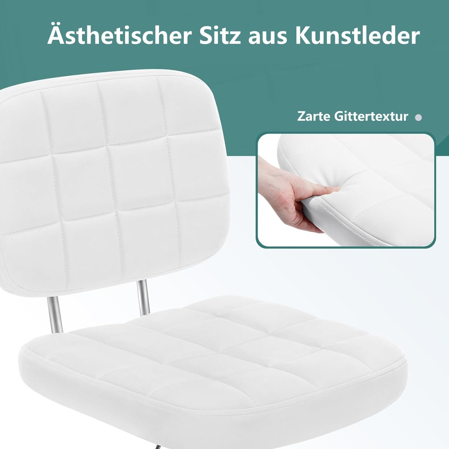 EUGAD Bürostuhl (1 St), Schreibtischstuhl höhenverstellbar&drehbar