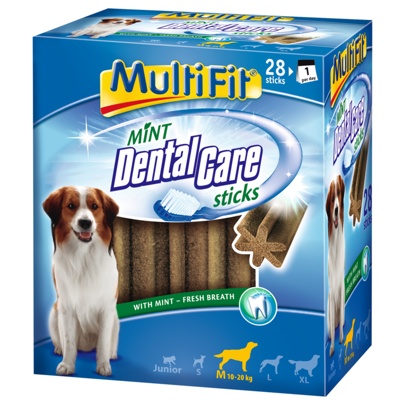 MultiFit Snacks MultiFit Mint DentalCare sticks Multipack M, 28x