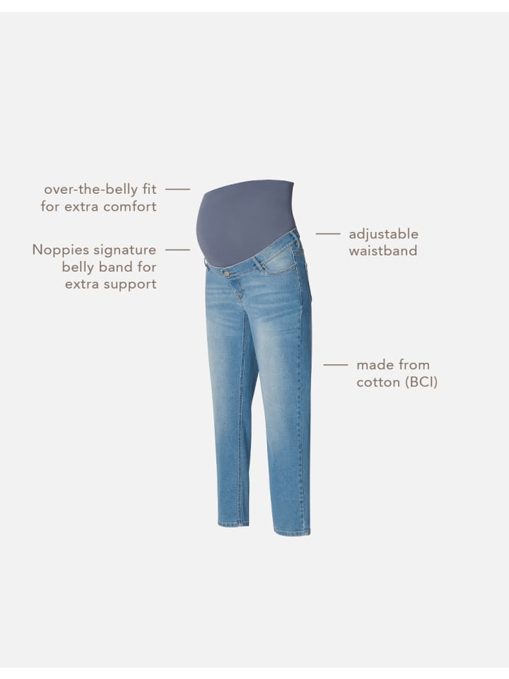 Noppies Straight Umstandsjeans Azua in Vintage Blue günstig kaufen 33