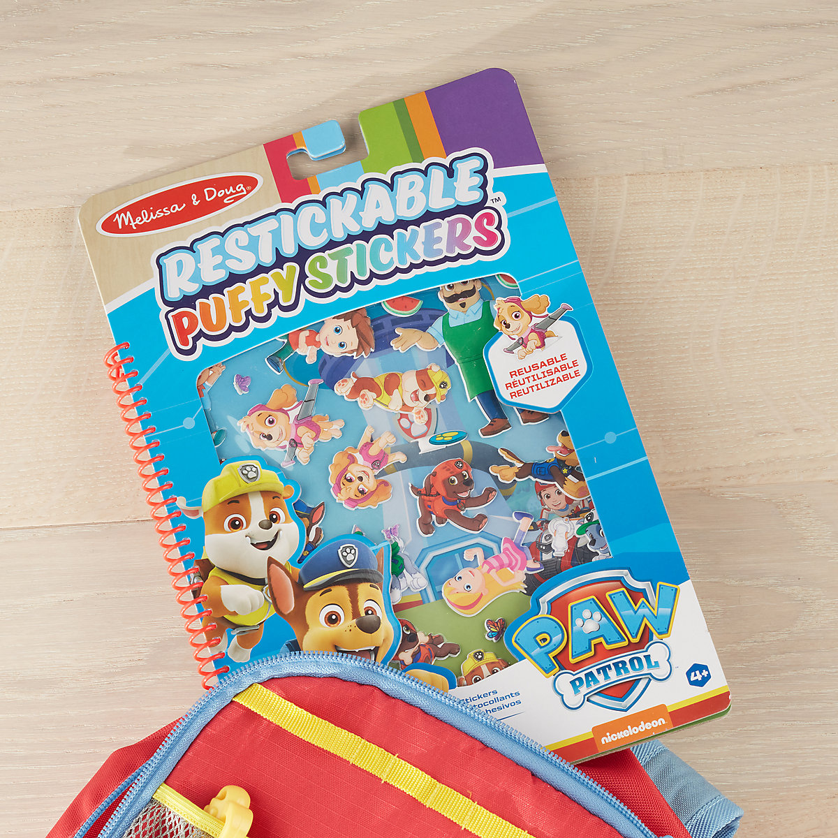 PAW Patrol Wiederaufklebbare, bauschige Sticker – Abenteuerbucht