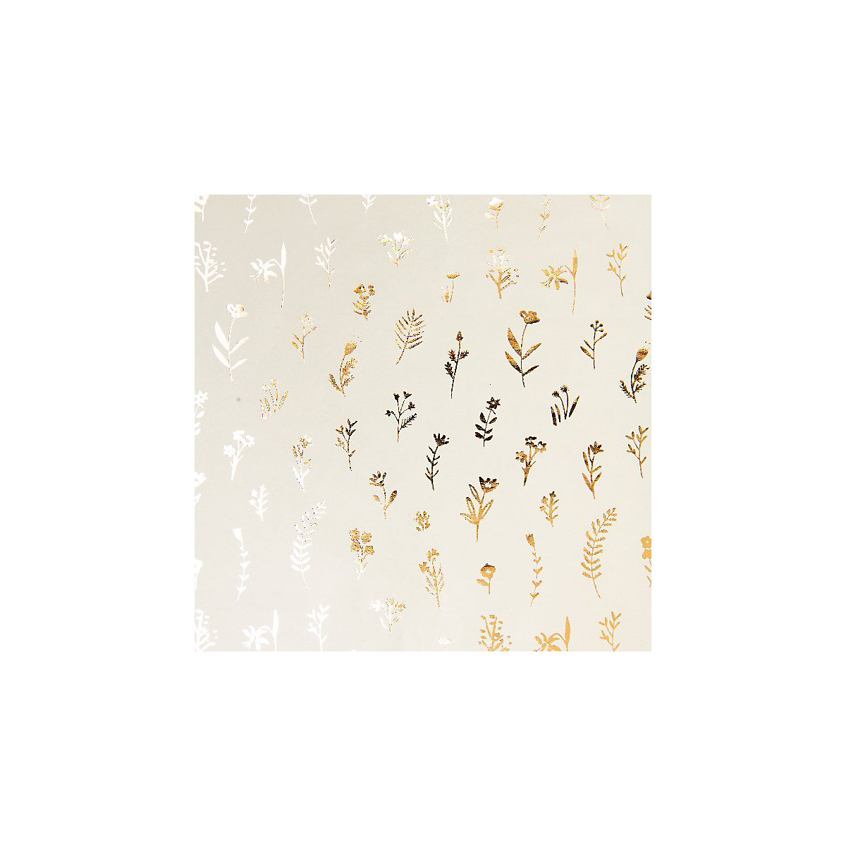 Geschenkpapier Ostern, Streublumen, Gold, 70 cm x 2 m