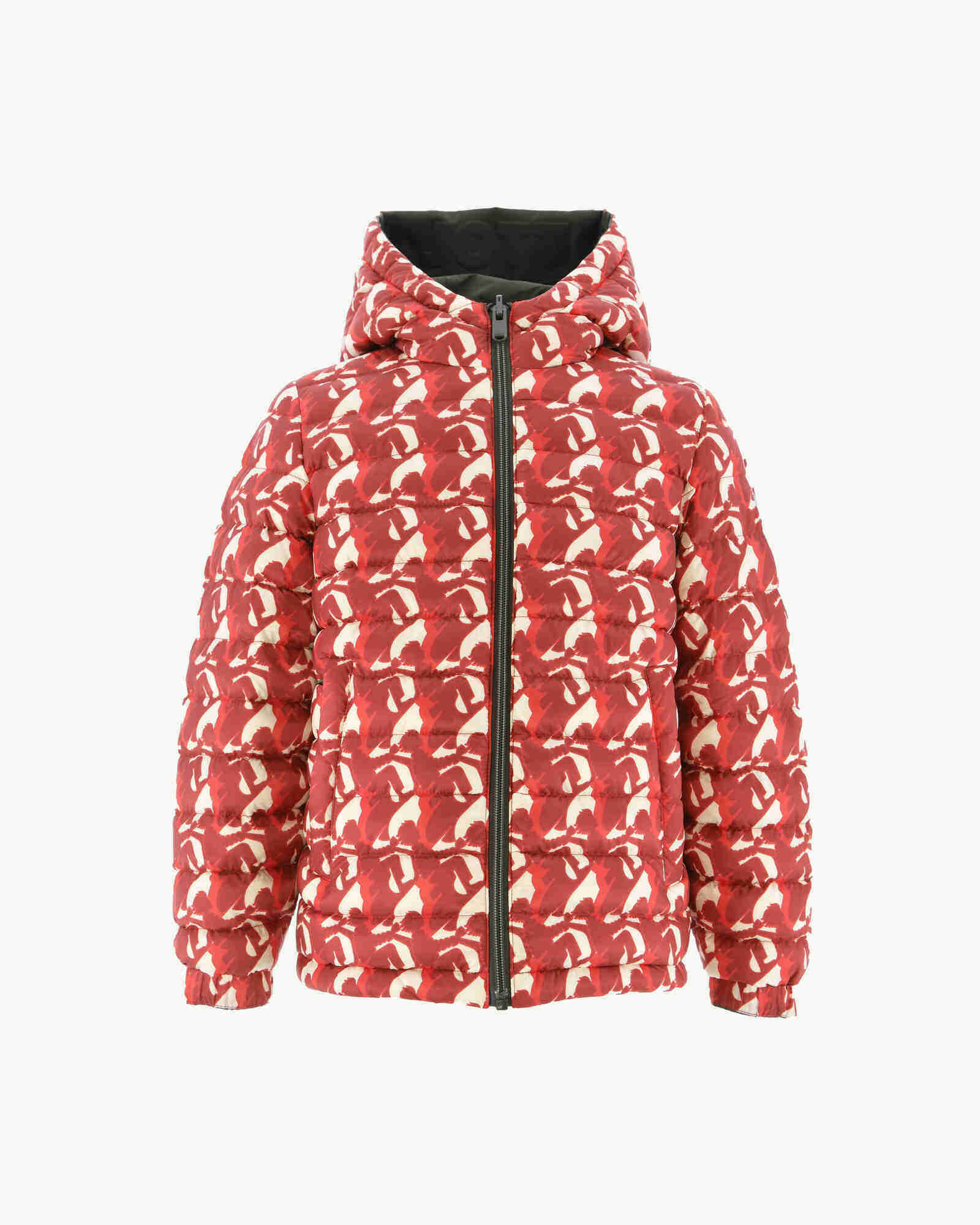Doudoune réversible Army/Monogram rouge vif enfant Zurich