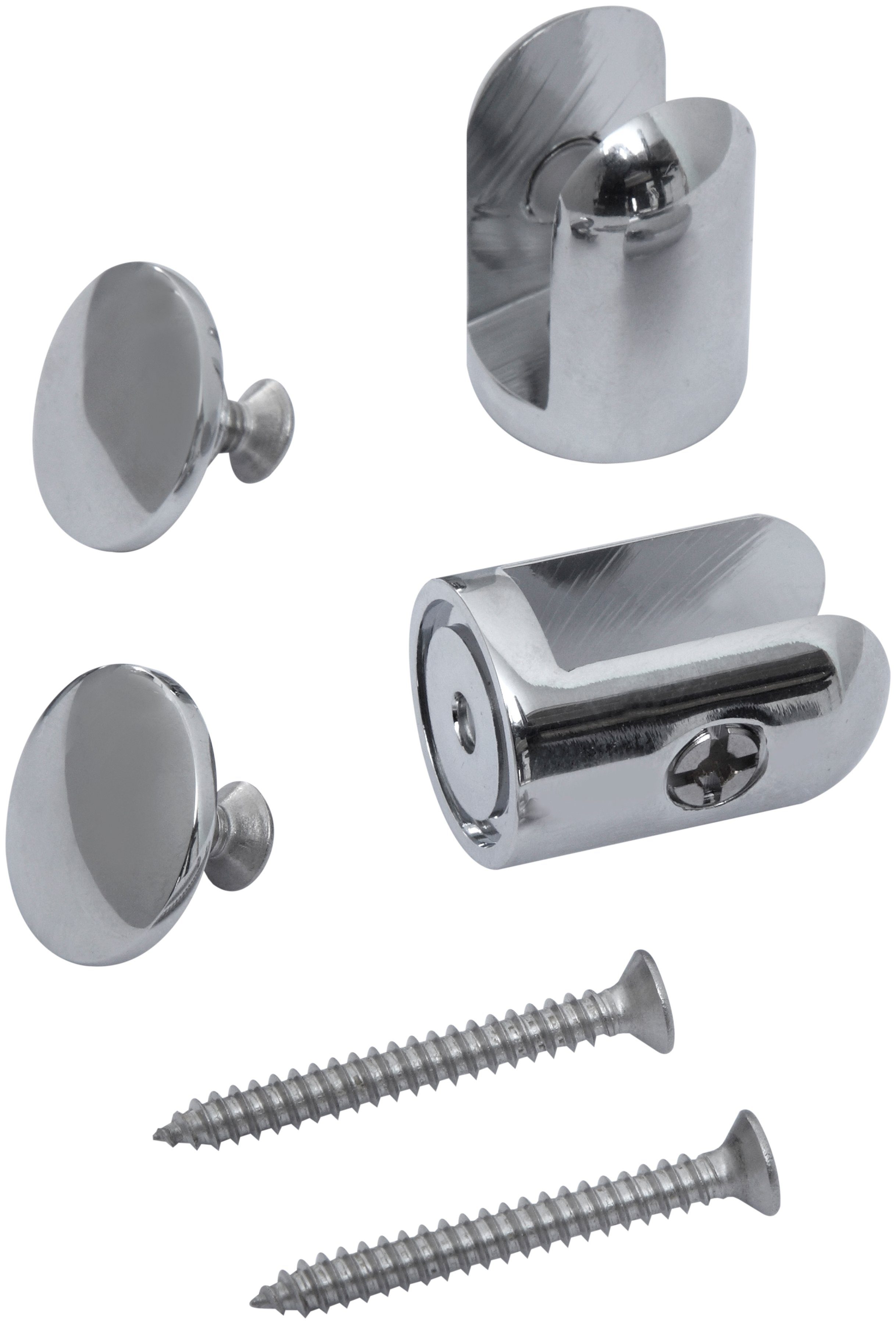 welltime Eckregal Duschregal, Packung 2-tlg., B: 36,5 cm, Badezimmer Regal mit Klarglas Ablagen, Duscheckregal