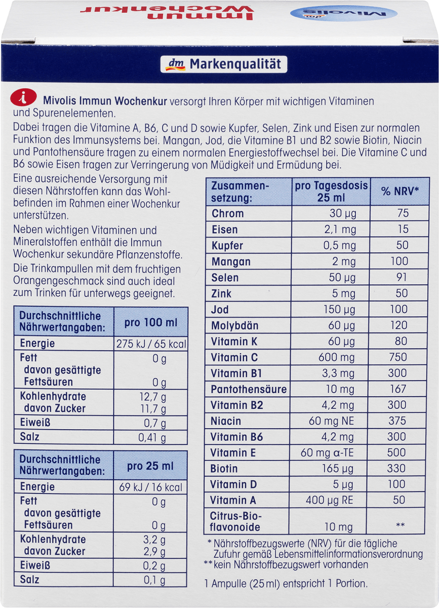 Immun Wochenkur Ampullen 7 St., 175 ml