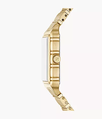 Fossil Uhr Raquel 3-Zeiger-Werk Edelstahl goldfarben