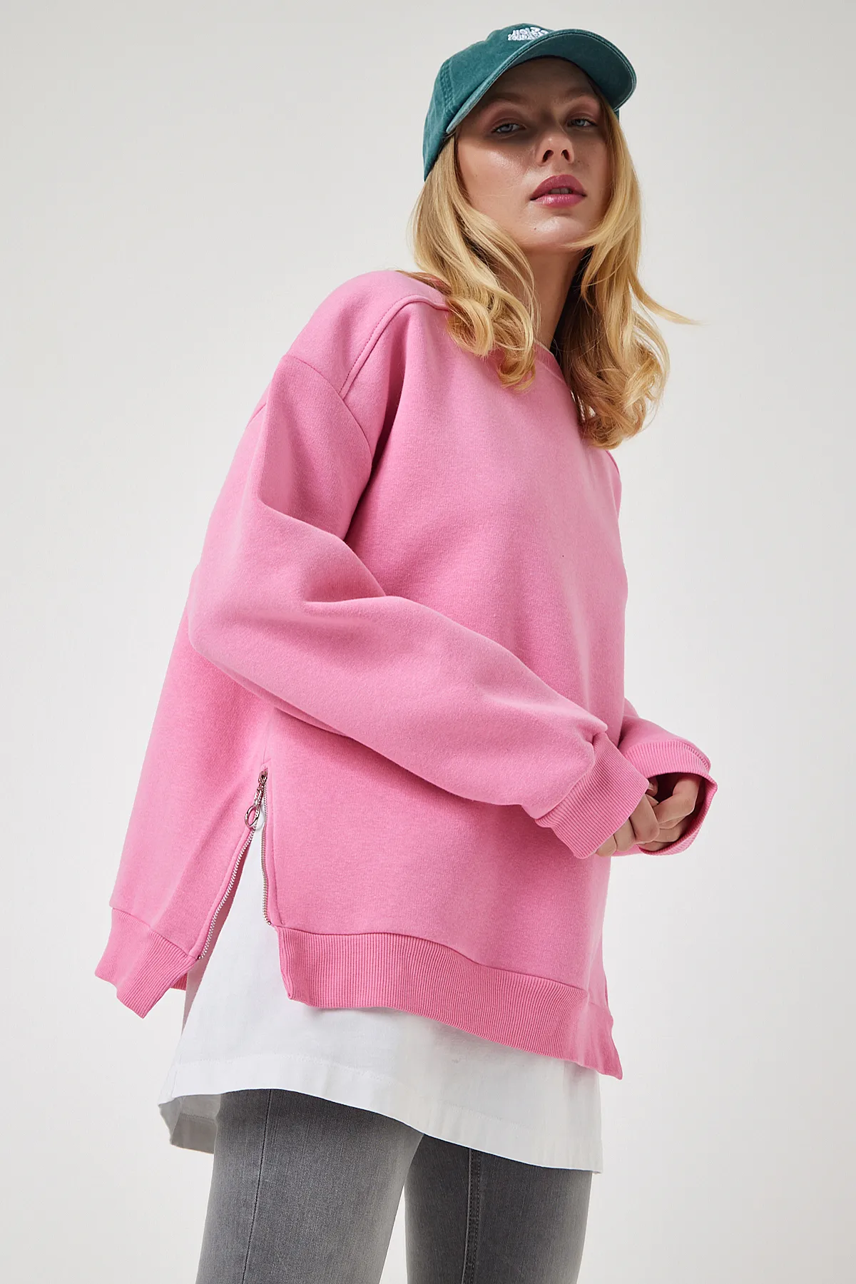 Happiness İstanbul  Sweatshirt - Dunkelblau - Regular Fit