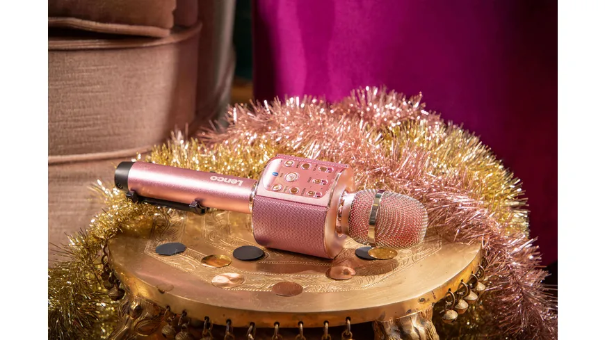 Lenco Karaoke-Mikrofon BMC-090PK - pink