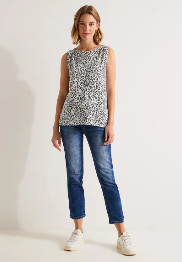 Street One Top mit Blätterprint