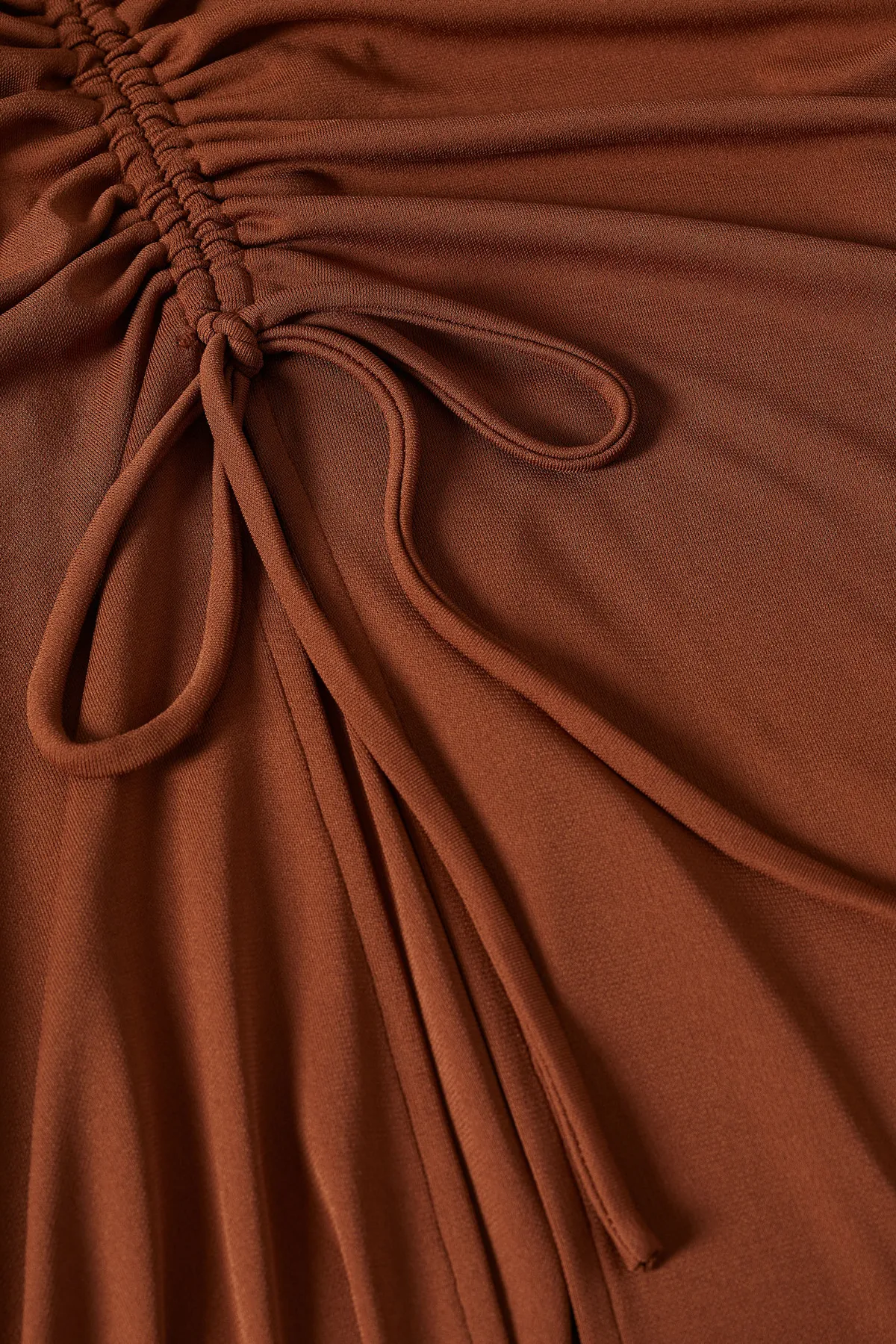 MANGO Woman  Buntes braunes Damenkleid