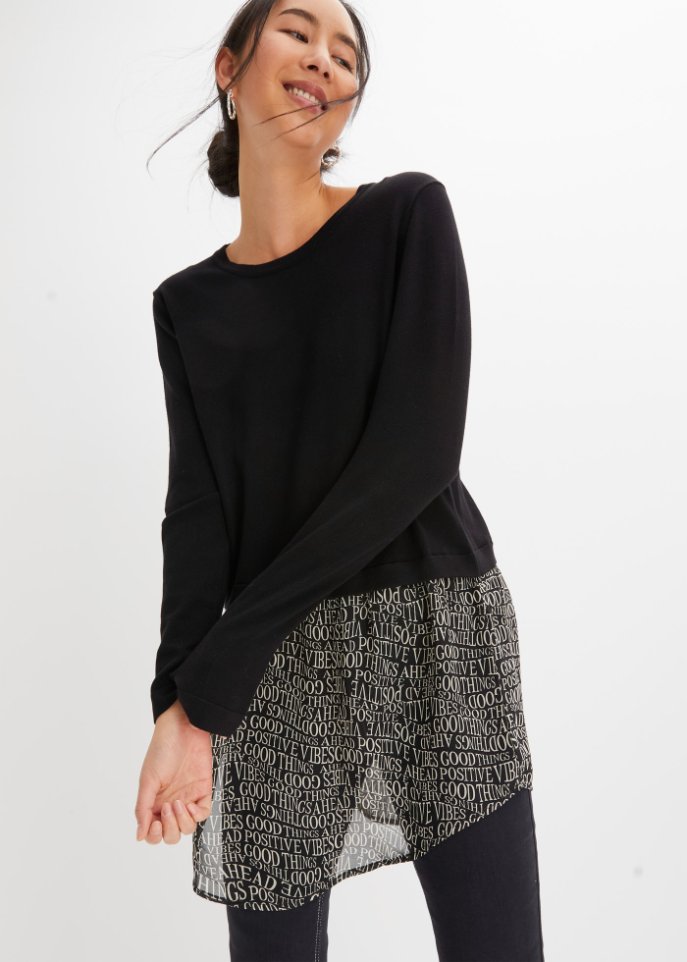 Pullover mit Rockansatz