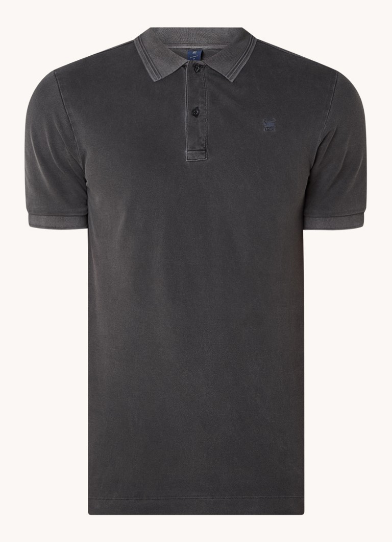 G-Star RAW Dunda regular fit polo made of organic piqué cotton with logo embroidery