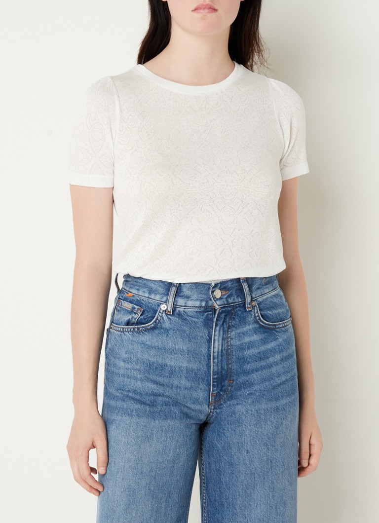 Phase Eight Kinsley Jersey Tee White 08