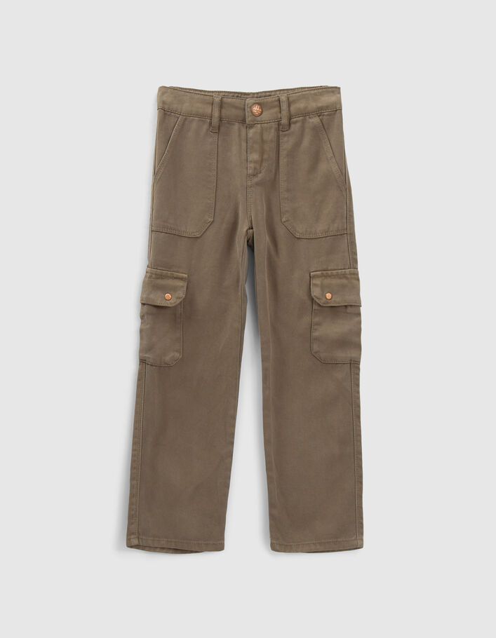 Pantalon FLARE kaki LYOCELL® esprit Charpentier fille