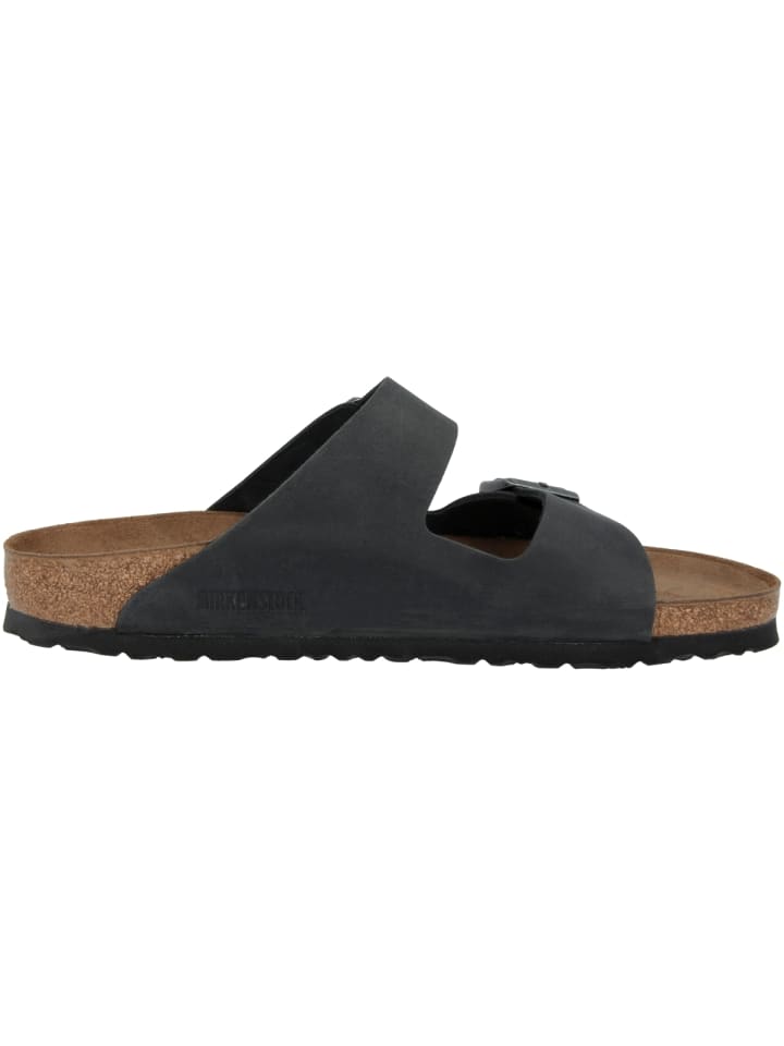 Birkenstock Sandale Arizona Nubukleder schmal in schwarz günstig kaufen 38
