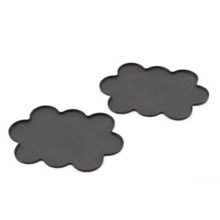 Movement Tray - Flat Bases - 25mm 10s Cloud - Black (2)
