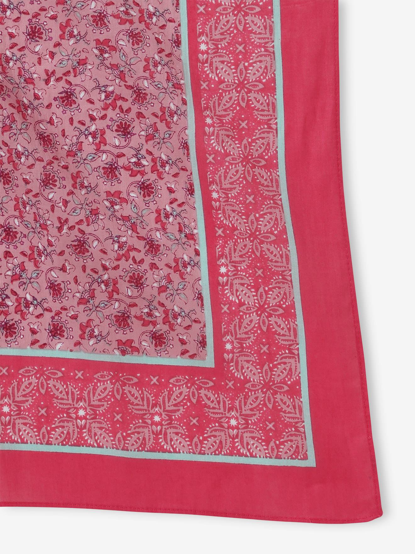 Vertbaudet Mädchen Tuch - rosa bedruckt